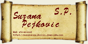 Suzana Pejković vizit kartica